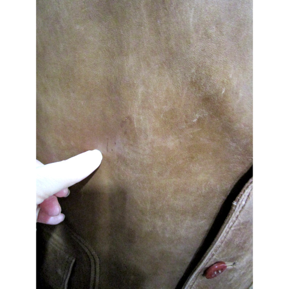 EUC! Vintage 70s Europe Craft Brown Leather Jacket Men Sz 44 - Picture 8 of 12